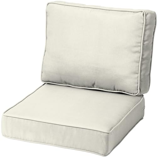 Coussin de chaise extérieur imperméable 45x45 cm déperlant avec fermeture éclair et sangle