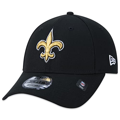 New Era Men's Black New Orleans Saints Core Team 9FORTY Adjustable Hat