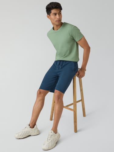 Image of XYXX Men's Nova Cotton Regular Fit Solid Shorts with Side Pockets and No Marks Waistband