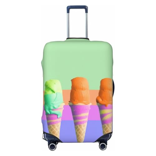 Travel Luggage Cover Ice cream rainbow gradient Suitcase Protector Elastic Washable Stretch Suitcase Protector Anti-Scratch Travel Suitcase Cover Fit 18-32 Inch Luggage