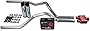 Truck Exhaust Kits - Shop Line Dual Exhaust Sytem 2.5 inch Aluminized Pipe Cherry Bomb Extreme Muffler Chrome Tips