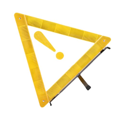 Triángulo de seguridad reflectante para auto 41 cm miniatura 1