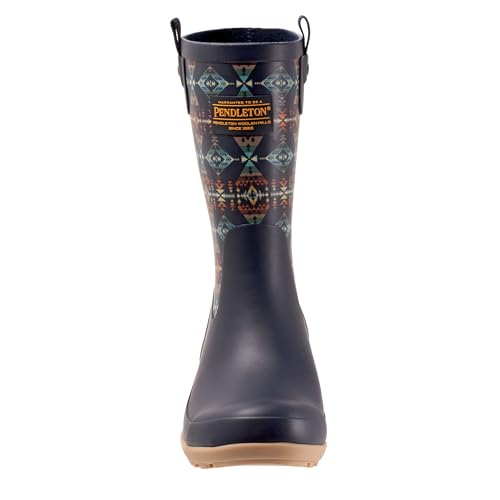 Image of Pendleton Women's Mid Rain Boots, Premium Natural Rubber, Non-Slip Sole, Cushioned Insole, 8.5 inch Shaft