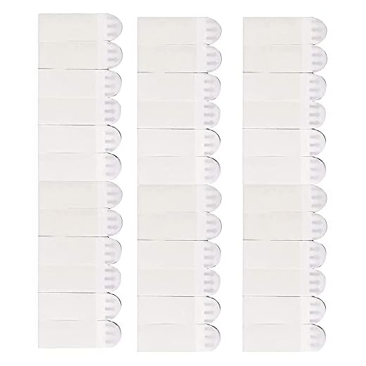 OMIGA Vita tavelhängningsremsor, 100-pack, inga naglar, bild, hängande vägg, bildram, dubbelsidig, självhäftande remsa, fotoremsor för affischer och andra små föremål, påfyllningsremsor
