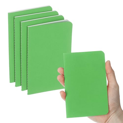 PATIKIL 6 Pack A6 Notebook, A6 Journal Mini Notebook 3.5x5.5in, Green