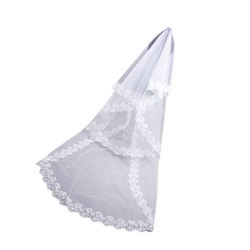 TENDYCOCO Casque De Voile De Mariée Voile De Couronne De Fleurs De Fard à Joues Sachets De Boissons Pour Les Festivals Blanche Mariage La Mariée Couvre-chef