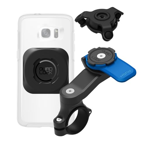 Quad Lock Handlebar Motorcycle Phone Mount Kit with Vibration Dampener and MAG Universal Adaptor