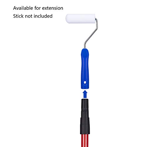 Mister Rui Paint Roller, Foam Paint Roller 4 Inch High-Density, Sponge Refills With Roller Frame (Pack Of 3), Small Paint Roller Set For Home Painting & Diy Projects #TOP3