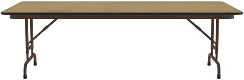 Miniatura 149 de Correll - Mesa plegable de altura ajustable y resistente, parte superior laminada de alta presión, fabricada en Estados Unidos, delantal de acero