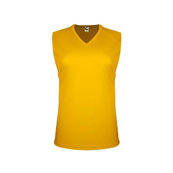 Badger Sports C2 Ladies Sleeveless Tee Gold Large