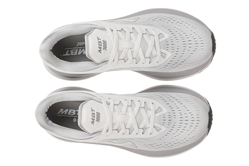 MBT M-3000 Lace Up Running Shoes in White for Men4