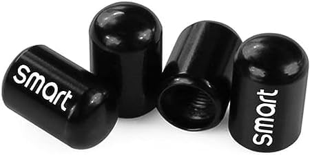 JDUYHS 4 Pièces Bouchon De Valve Voiture Pour Smart Fortwo Forfour 453 451 450, Valve Pneu Voiture Antipoussière De Roue Résistant à La Corrosion Bouchon De Valve Voiture Ajustement Universe