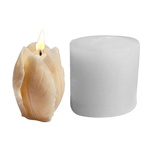 Arte de velas de cera de flores, arcilla de chocolate para aromaterapia, suministros de manualidades para velas de parafina, moldes de velas cónicas 3D, velas de parafina, aromaterapia para cena, día