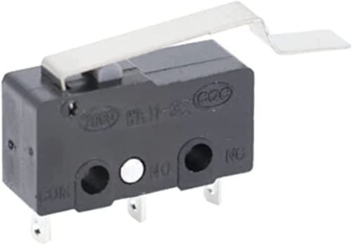 Micro switch 3 broches KW11-3Z avec levier à galet pour fin de course - Lot de 10