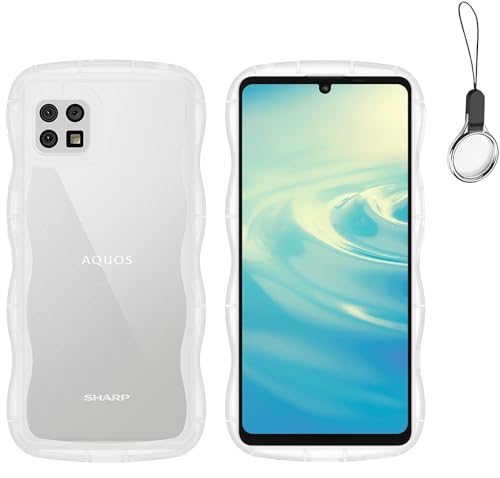Amazon.co.jp: HILEGENER for AQUOS Sense4 かわいい ケース うねうね