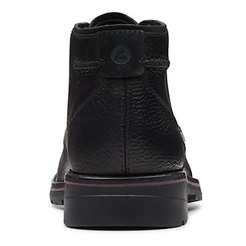 Clarks Men's Morris Peak Waterproof Chukka Boot, Black Tumbled Leather, 9 UK - Image 5