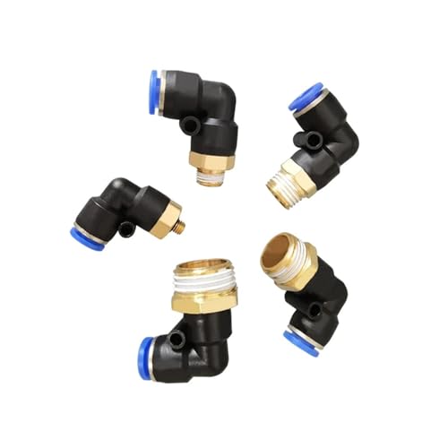 Raccord pneumatique PB 8mm filetage 1/8 pour tube d'air comprimé