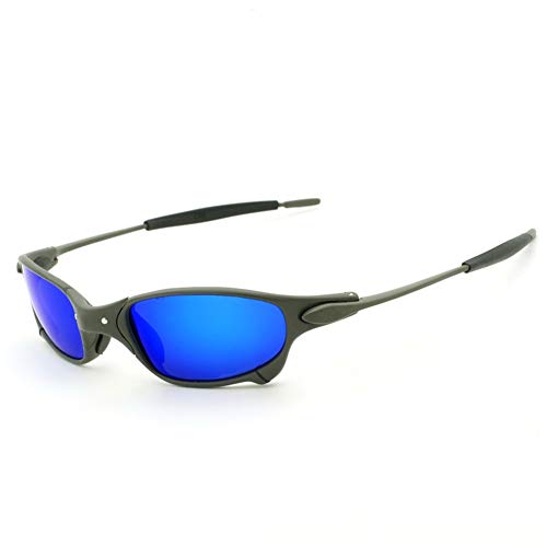 Top Sports Polarized Sunglasses Aluminum Metal Frame Riding Flash Iridium Mirror