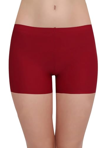 Image of LOURYN KOULYN Women's Ice Silk Seamless Boyshort Panty, (Pack of 3 Panty)