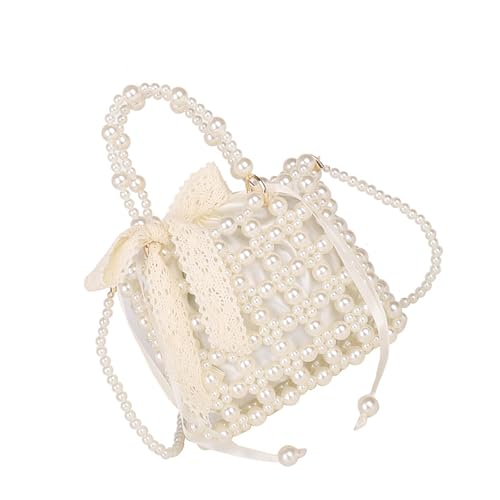 Sac à main tendance pour femme en PVC léger et perles