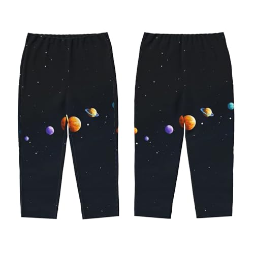 Pajama Pants Pajama Bottoms with Elastic Waistband Sleepwear Lounge Pants, Universe Planet3