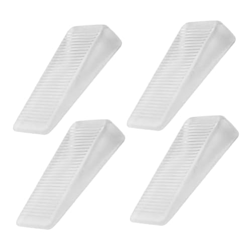 WOONEKY Rubber Furniture Spacers 4pcs Leveling Shims Door Shims Table Leveler Cabinet Bumpers Home Office Stabilizers