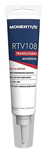 Momentive RTV108 One Part Silicone Sealant, 2.8 Ounce Tube, Translucent