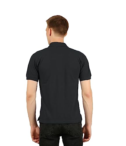 Scott International Men's & Boys Stylish Cotton Regular Fit Solid Polo Neck T-Shirt- Cotton Blend, Ultra Soft, Half Sleeves, Comfortable, Lightweight Polo T-Shirt