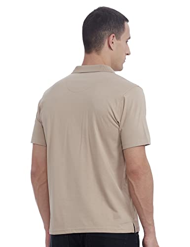 Image of Monte Carlo Mens S.Blue Plain Collar T-Shirt |22203401-167