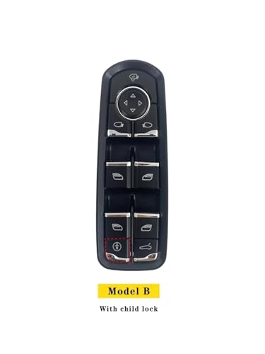 Bouton commutation vitre électrique fluide pour Porsche Cayenne avant gauche avec commande master - 2