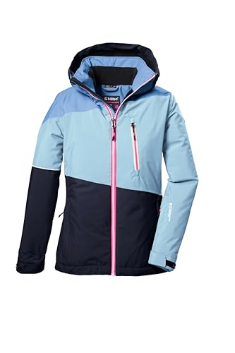 killtec Mädchen Skijacke/Funktionsjacke mit Kapuze und Schneefang KSW 331 GRLS SKI JCKT hell denim 140 42091-000