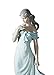 LLADRÓ A Flower'S Whisper Woman Figurine. Porcelain Woman Figure.