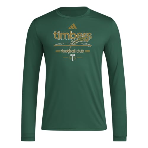 adidas Men's Portland Timbers Pre-Game Long Sleeve T-Shirt