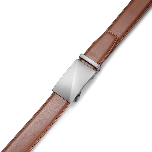 Image of MILORDE Men's Leather Ratchet Belt - 35mm - Customizable Fit