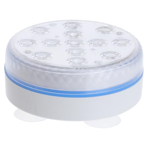 DOITOOL Lámpara LED Sumergible Mando a Distancia Luz Subacuática de 13 Leds Diámetro 8 CM Luz de Vela Colorida para Piscina Fuente y Estanque Decoración Acuática Exterior