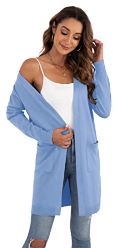 Image of VIISHOW Women's Classic Cardigans Long Sleeve Open Front Casual Knit Cardigan Sweaters Coat Soft Outwear