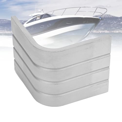 SENECESLI 2 Pack Deck Corner Cap for Pontoon Boat, 90 Degree Rounded Corners, Heavy Duty Aluminum Corner Cap Casting, Height 3-1/8in to 3-3/16in, Top 3-1/8in to 3-3/16in - image 5