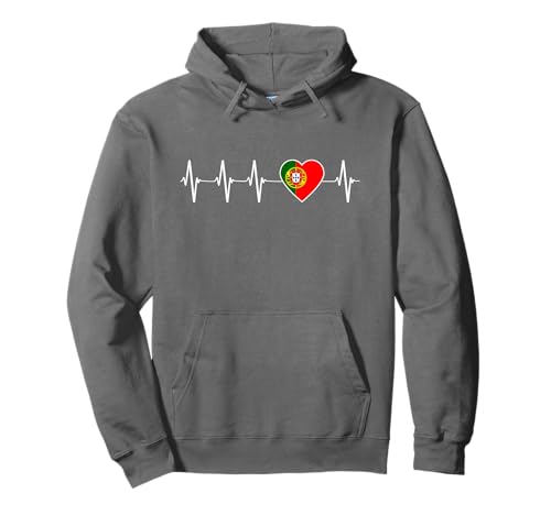 Le battement de coeur portugais Portugal du drapeau Sweat à Capuche