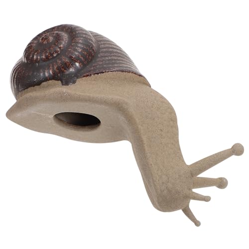 Statue d'escargot haut de gamme en céramique avec pot de fleurs mini