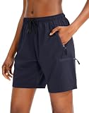SANTINY Women's 5''/ 7''/9'' Hiking Cargo Shorts Quick Dry Lightweight Summer Shorts for Women Athletic Golf...