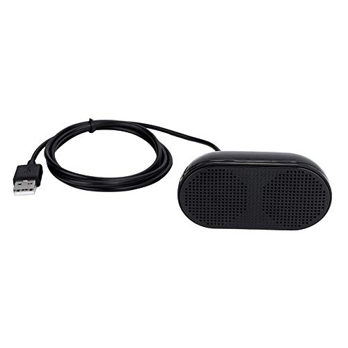 ASHATA USB Speaker,Dual Speaker USB Wired Speaker,Portable Mini Wired Speaker with Integrated Power Supply & Audio Heavy Bass