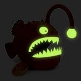 Kuscheltier Seeteufel fisch kuscheltier – leuchtendes Spielzeug Superweich Interessant Stofftier Fisch seeteufel plüschtier Begleiter Baby Kinder Geschenk für Weihnachten Mädchen und Jungen - 24cm