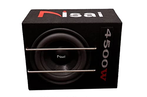Image of NISAI NS-1020-1 4500 watt Active Subwoofer Class A Vehicles /Car Amplifier Music Sound System with High Power Smooth Volume-Black
