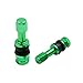 uxcell 4pcs Green Aluminum Alloy Tubeless Wheel Tire Valve Stems for Car