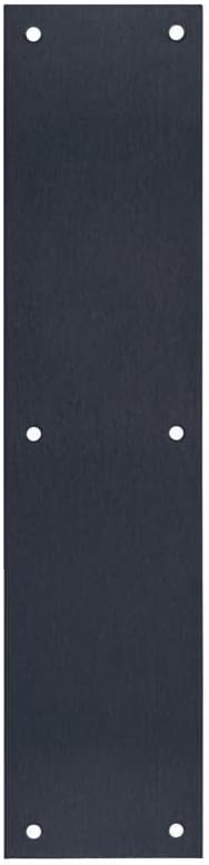 3.5 x 15 in. Stainless Steel Push Plate Matte Black