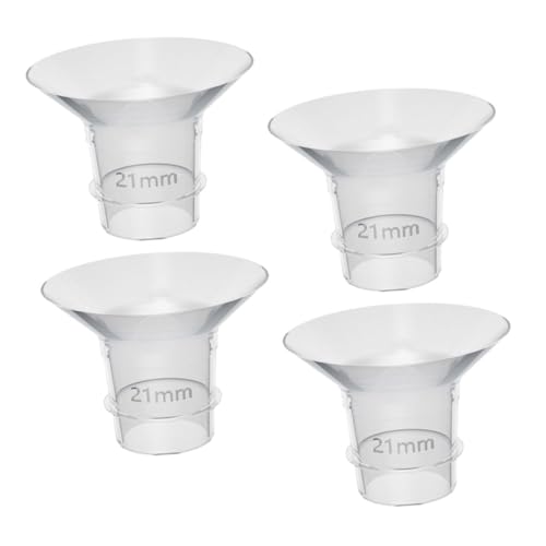 CIMAXIC Silicone Flange Inserts 21mm 4 Pack Soft Sturdy for Supplies Breastfeeding