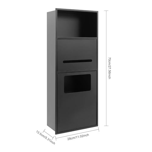 Caneca de basura bajo gabinete gris 10L+20L miniatura 4
