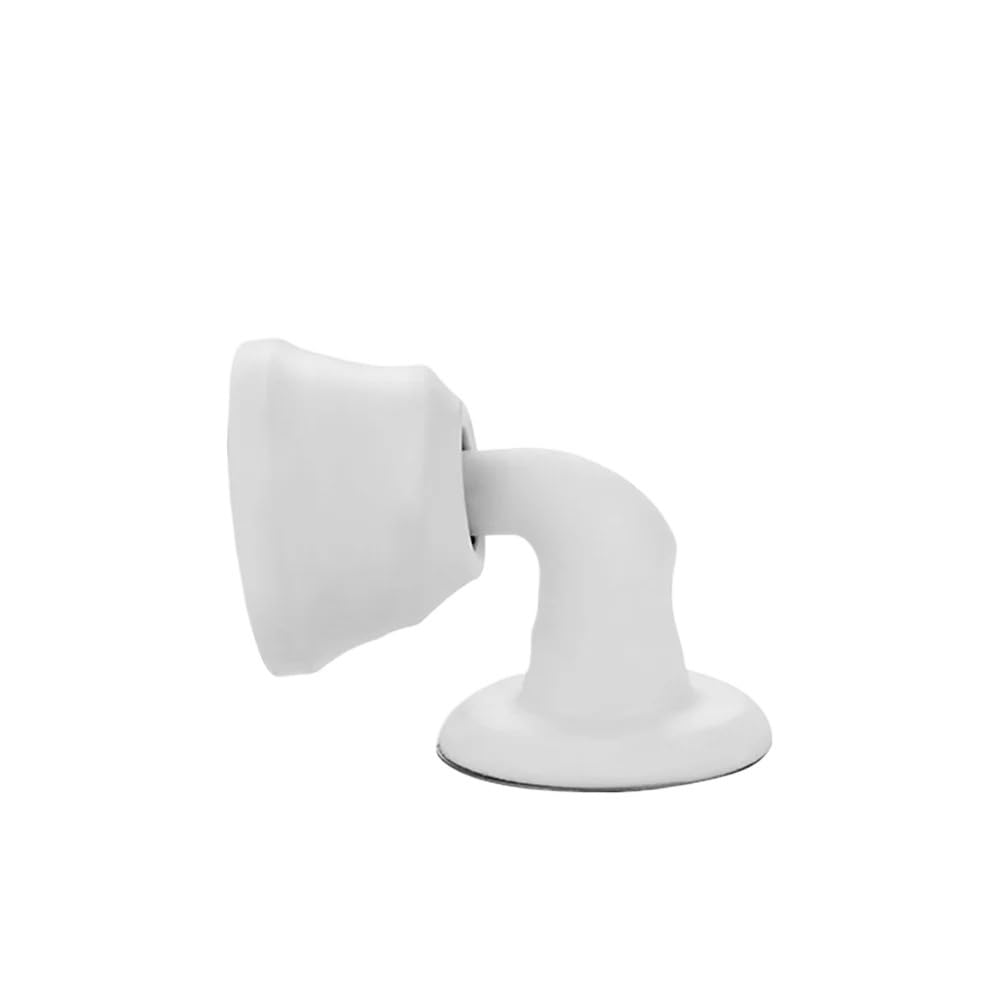 Lkfjnhepf Floor Type-White Door Stop Mute Self Adhesive Door Stopper Suction Silicone Punch Free Blocking Type Anti Collision Device Stop(Floor Type-White)
