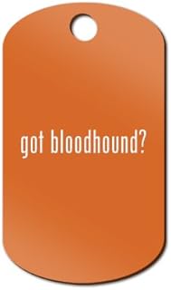 Mister Petlife Got Bloodhound Engraved Keychain/GI Tag 2 Blood Hound Orange