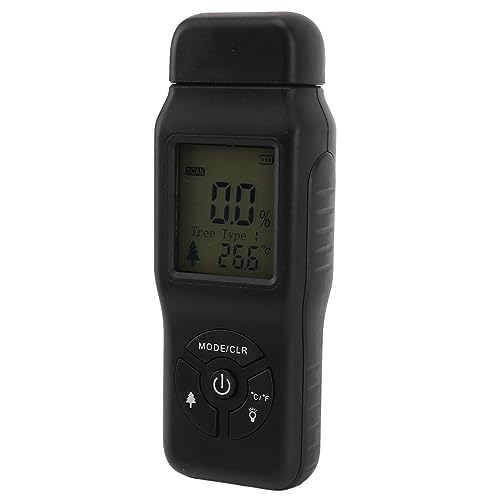 Mémoire d'humidité en Bois Numérique Test Précis de l'humidité Portable Précise pour le Matériau de Construction du Bois de Chauffage, adapté aux Projets de Menuiserie et aux Sites de Construction